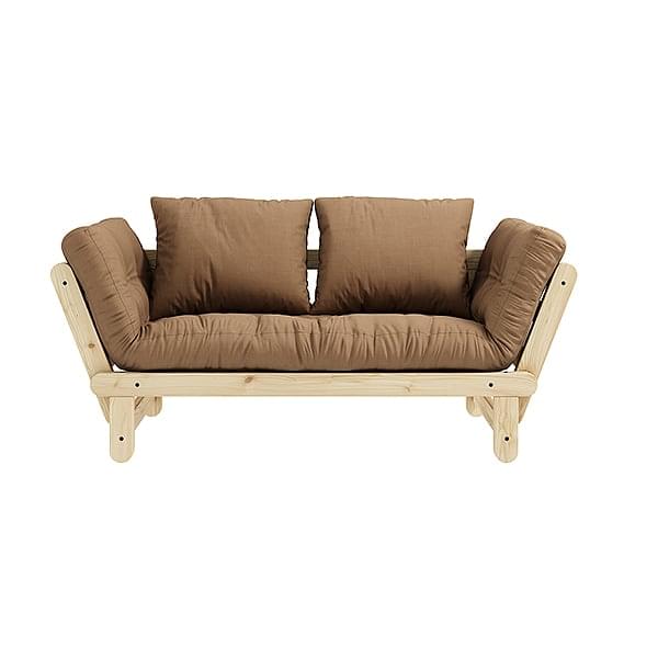 grade Stewart island aloud BEAT is a two seater sofa bed which can be transformed in bed or chaise  longue, either side of the sofa - deco and design White Structure : Futon  (Standard), 2 cushions