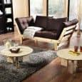 BEAT è un divano letto a due posti che può essere trasformato in letto o chaise longue, entrambi i lati del divano - deco e del design