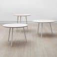 La Table Haute ronde LOOP par HAY est belle, facile à vivre et abordable