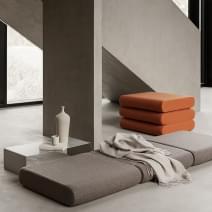 BINGO: ottoman, extra bed and side table: Versatile and smart! deco and design