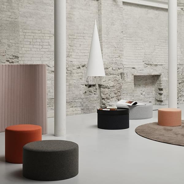 DRUMS is a functional pouf and side table