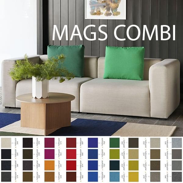 Egnet Uafhængig Imidlertid MAGS Sofa, moduler kombinationer, stof og læder, HAY