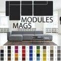 MAGS沙发，模块化单元，织物和皮革：创建您的定制沙发， HAY
