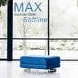 MAX is a functional design pouf and extra-bed, SOFTLINE