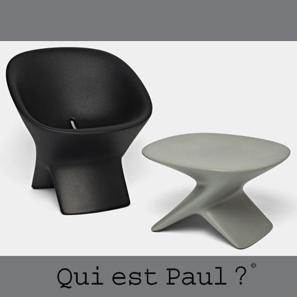 UBLO pouf and also Extra table - the outdoor french touch