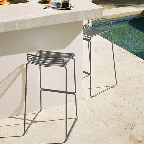 HEE Barstool by HAY fits indoor and outdoor