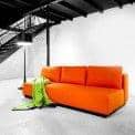 NEVADA, FELT fabrics: Convertible Sofa, 2 or 3 sets, Chaise longue and pouf: beautiful combinations