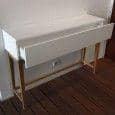 BLANCO Console Table - FSC massello di rovere e legno verniciato bianco, grande linea e qualità!