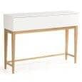 BLANCO Console Table - FSC solid Oak and white painted wood, great line and quality!