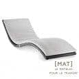 WAVE Lounger mattress, the elegance of form, for the garden and the terrace
