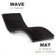WAVE Lounger mattress, the elegance of form, for the garden and the terrace