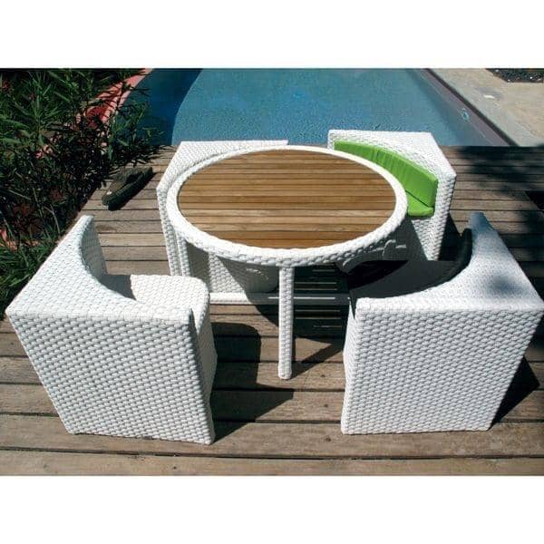 PROXIMITY muebles de jardín resina trenzada, resistente a los UV, con