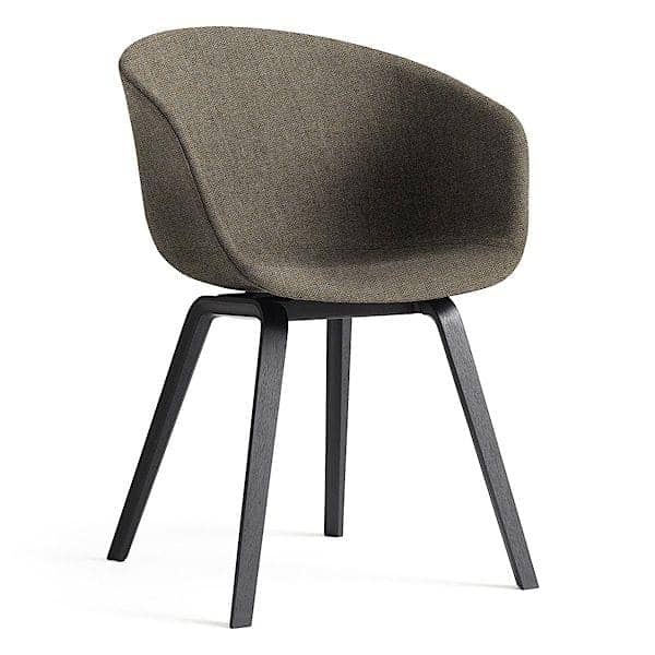 ABOUT ΜΙΑ ΚΑΡΈΚΛΑ  - ref. AAC23 - Polypropylene shell, Upholstered seat, Oeko-Tex Foam, legs in wood, 2 heights are available, HEE WELLING
