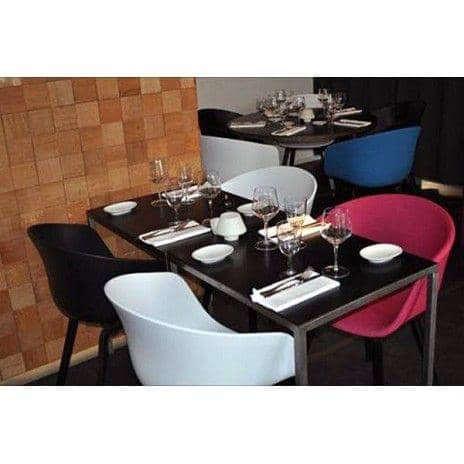 ABOUT A CHAIR - ref. AAC23 - Polypropylene shell, Upholstered seat, Oeko-Tex Foam, legs in wood, 2 heights are available, HEE WELLING