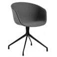 Le fauteuil About a Chair par HAY - réf. AAC21 - Structure en polypropylène, assise intégrale en tissu, montée sur mousse Oeko-Tex, piétement en aluminium - l'art du design nordique