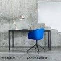 Le fauteuil About a Chair par HAY - réf. AAC21 - Structure en polypropylène, assise intégrale en tissu, montée sur mousse Oeko-Tex, piétement en aluminium - l'art du design nordique