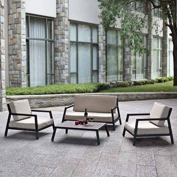 Garden Italia A Set Of Black Lacquered Aluminium For Small Spaces Interior Decoration And Design - Garden Furniture Small Spaces Garden Italia A Set Of Black Lacquered Aluminium For Small Spaces Interior Decoration And Design - Garden Furniture Small Spaces
