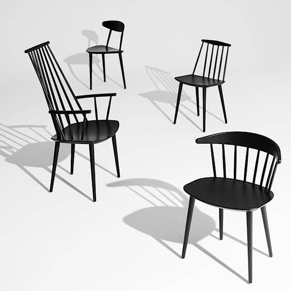 draagbaar Onweersbui Ringlet The J77 Chair, HAY: a taste of vintage, great confort, nordic design