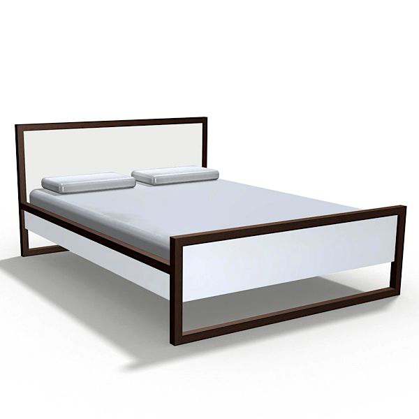 NORDIC LINE Bed: certified FSC solid oak and thin lines Bed 180 x 200 cm -...