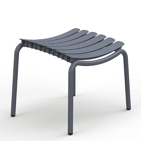 RE-CLIPS腳凳 - 70 - 深灰色，再生薄片，铝结构