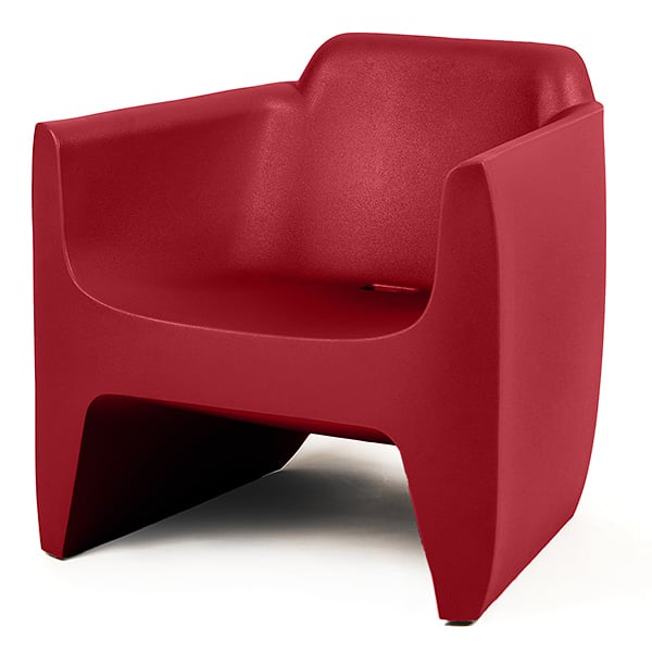 TRANSLATION 扶手椅：75 x 66 x 72 厘米（宽 x 深 x 高）。座椅高度：39 厘米 - 红色 - RAL 3031