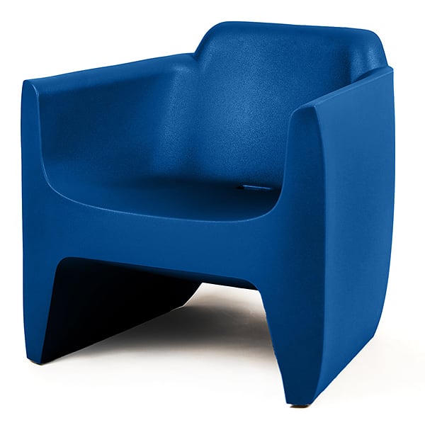 TRANSLATION 扶手椅：75 x 66 x 72 厘米（宽 x 深 x 高）。座椅高度：39 厘米 - 群青蓝 - RAL 5010