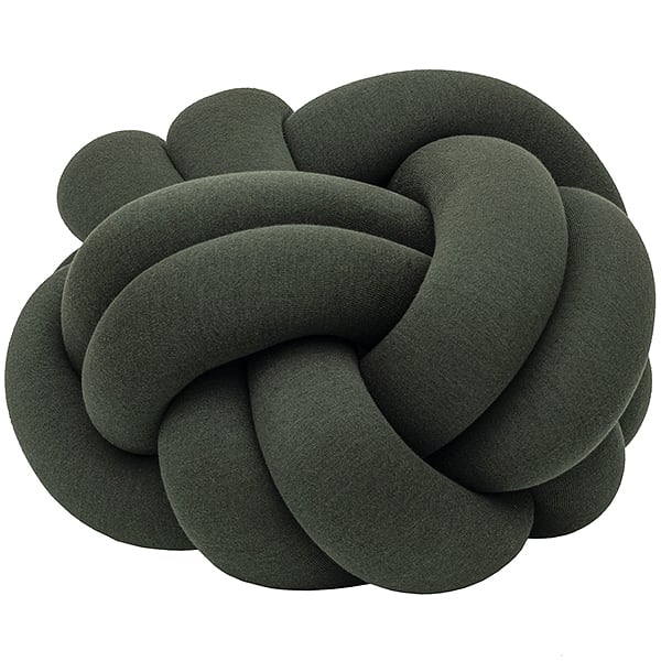 KNOT Cushion - 70 x 70 x 50 cm - 27.56″ x 27.56″ x 19.69″ - Forest green