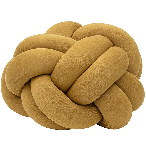 KNOT Cushion - 70 x 70 x 50 cm - 27.56″ x 27.56″ x 19.69″ - Yellow