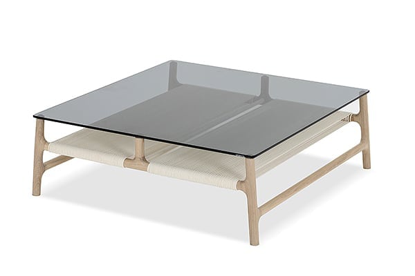 FAWN coffee table - 90 x 90 x 20 cm - 35.43″ x 35.43″ x 7.87″ - white oiled oak