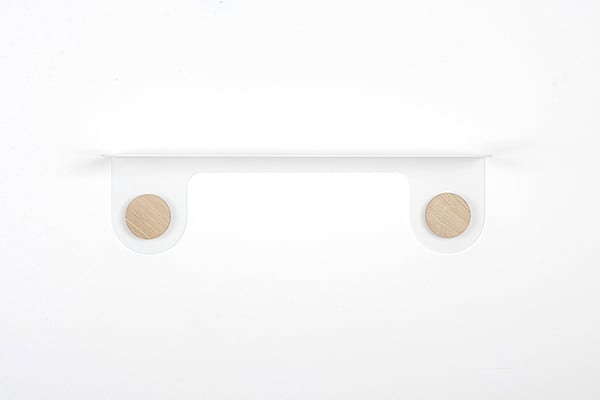 Mensola HOOK - 50 x 16 x 13 cm - bianco opaco