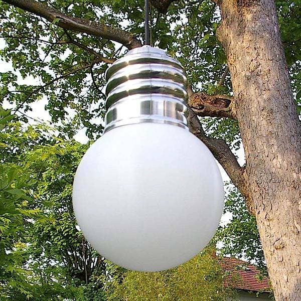 BASIC Outdoor - Globe 25 x 38 cm - 9.84″ x 14.96″ (Ø x Height) - Metal and white