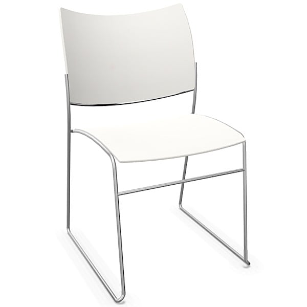 CURVY，可堆疊的椅子和長凳 CURVY ： 83 x 49 x 57 釐米 （高 x 寬 x 深） 3288-00， 比安科 （S0029） - 染色山毛櫸