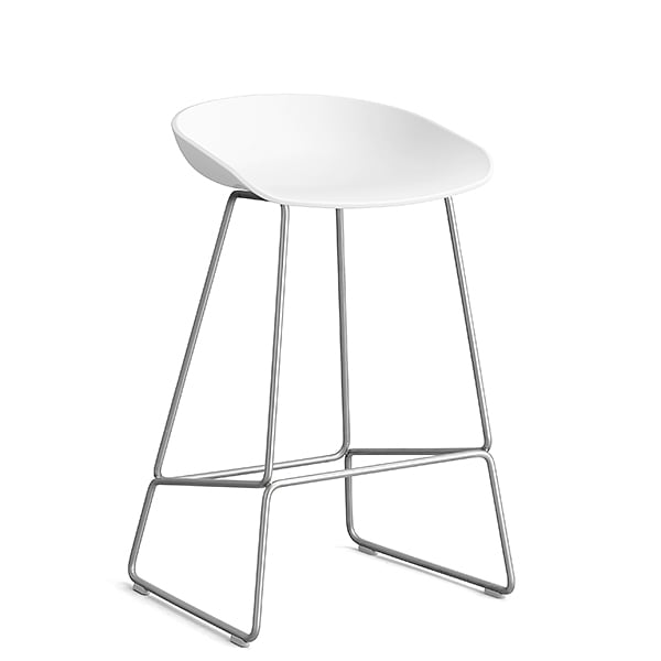 65 cm - 25.59″, stainless steel - White