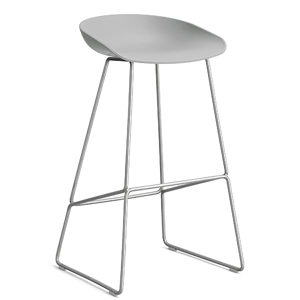 74 cm - 29.13″, stainless steel - Concrete grey