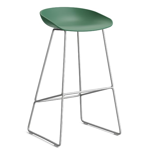 74 cm - 29.13″, stainless steel - Teal Green