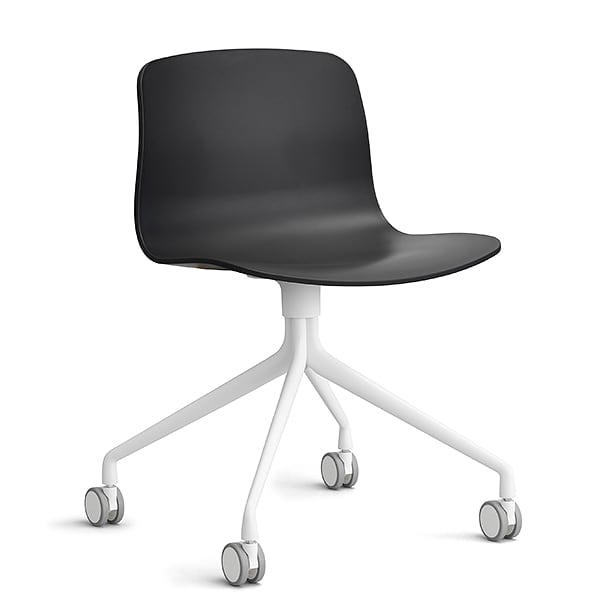 Hvitlakkert aluminium - Svart