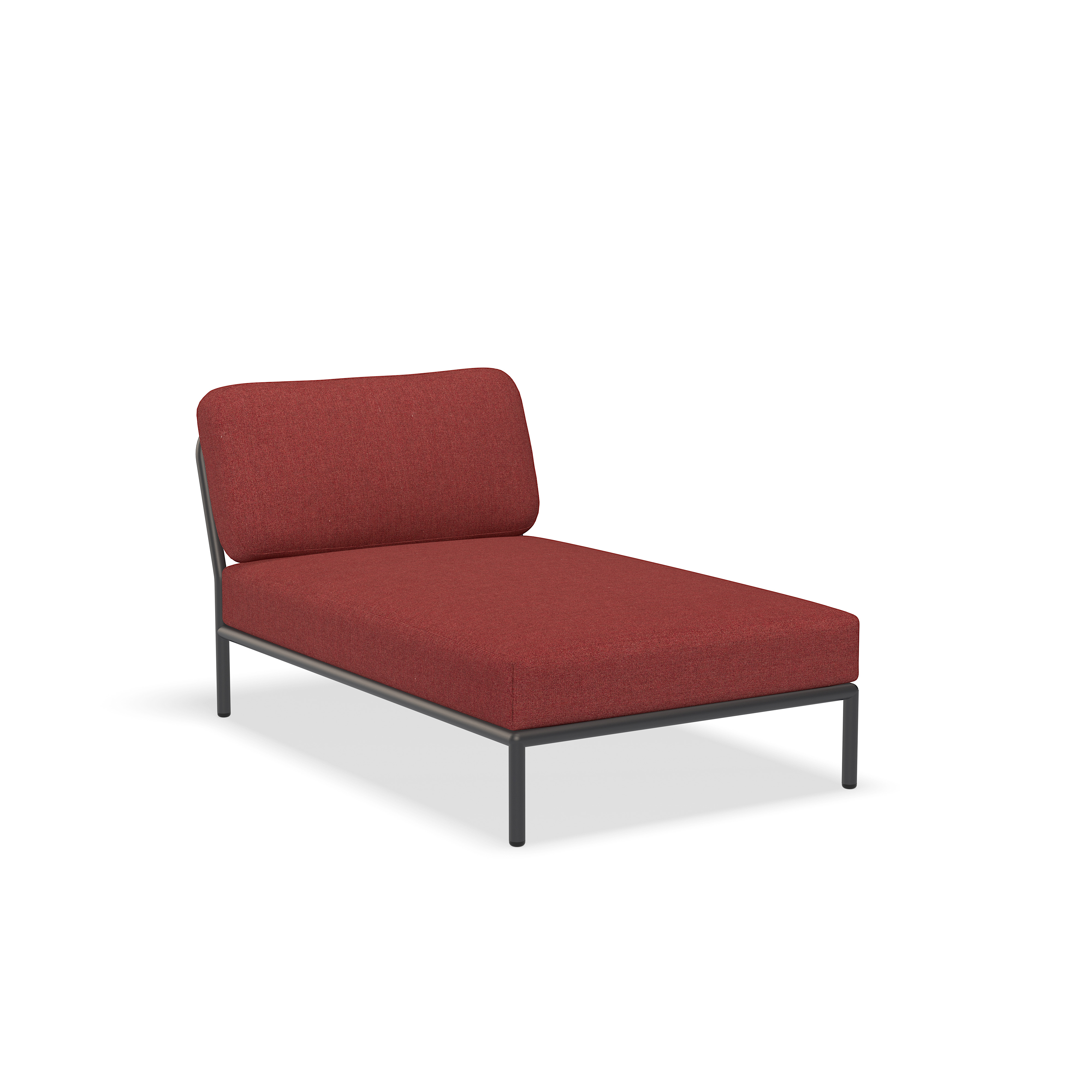Lounge stol - 12209-1651 - Lounge stol, Scarlet (HERITAGE), mørkegrå struktur