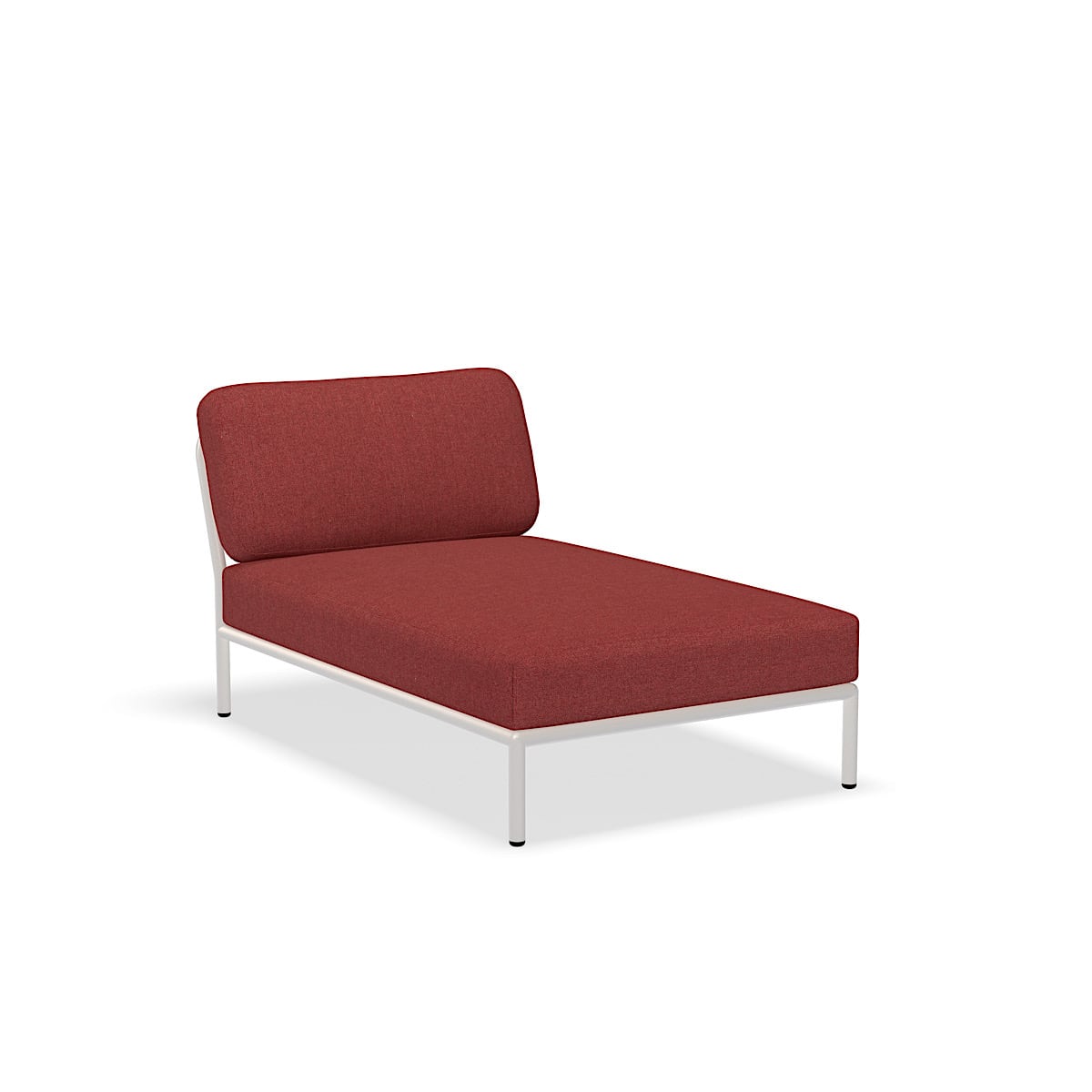 躺椅：139 x 81 x 68.5 釐米（長 x 寬 x 高） - 12209-1643 - 躺椅， Scarlet （HERITAGE）， 白色結構