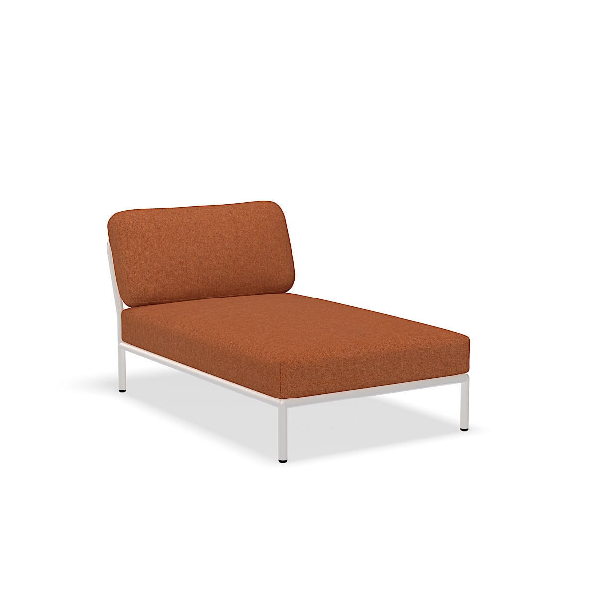 躺椅：139 x 81 x 68.5 釐米（長 x 寬 x 高） - 12209-1743 - 躺椅， Rust （HERITAGE）， 白色結構