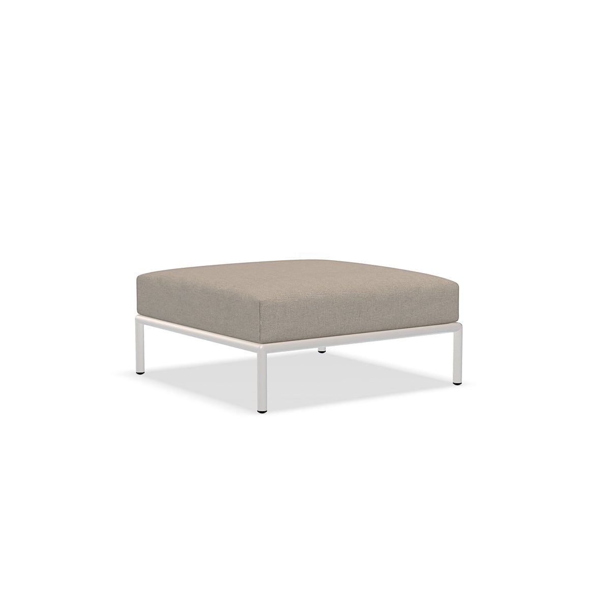 Pouf - 22203-9243 - Pouf, Frassino (HERITAGE), struttura bianca