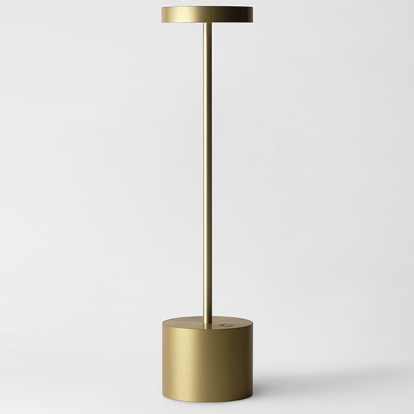LUXCIOLE, lampe sans fil rechargeable  - Or, aluminium, hauteur: 34 cm