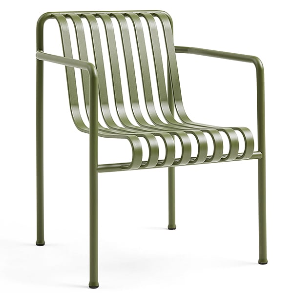 餐椅扶手椅：63 x 66 x 45/80厘米（宽x高x高） - 橄榄