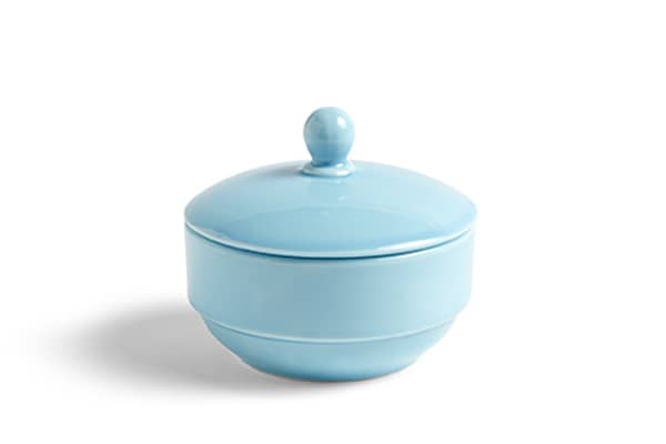 Tigela para açúcar Ø10 cm - Azul claro - 1 peça - Porcelana - REF 506922