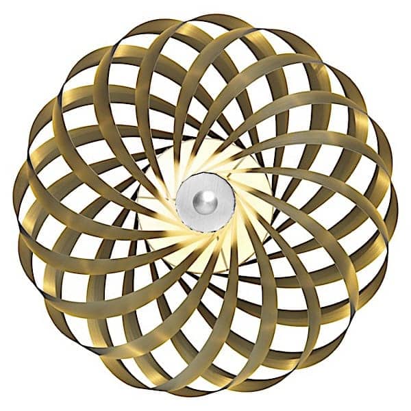 TR5 - Ø 60 cm - Βουρμένο αλουμίνιο, χρυσό