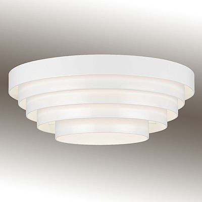 PXL plafonnier - Aluminium laqué blanc, ampoule fluocompacte standard...