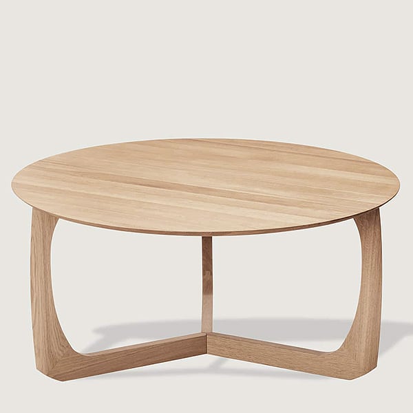 LILI - Table top: solid oak natural oiled - frame: solid oak natural oiled