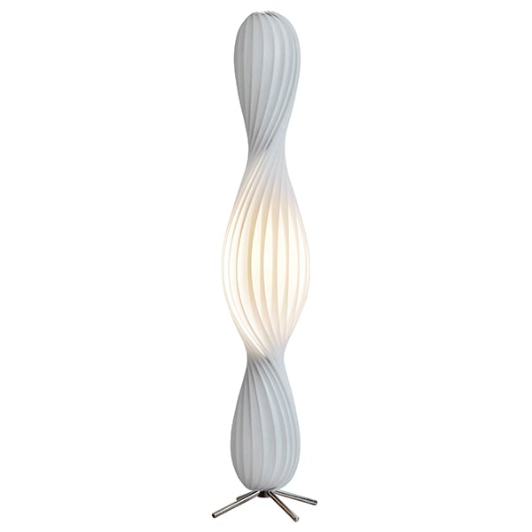 Dimensjoner - Ø 24 cm x 112 cm høy - Resirkulerbart hvitt polypropylen