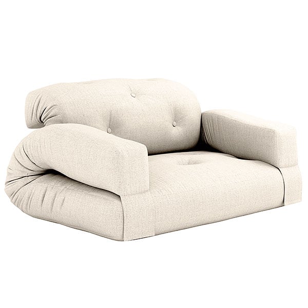 HIPPO沙发：尺寸140 X 95公分（如沙发）和140×200厘米（如床） - 亚麻（914）-50％棉，50％亚麻