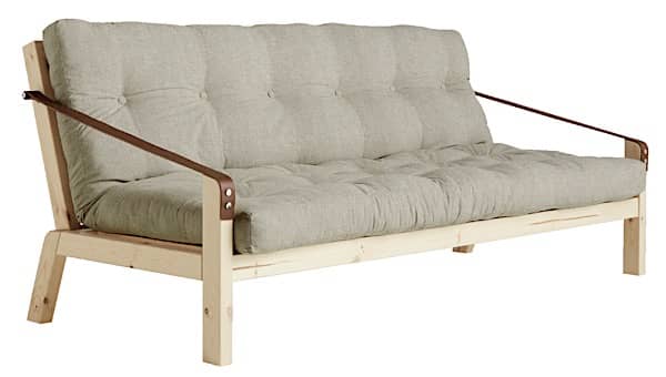 POEMS er en komfortabel og original sovesofa. Træ og futon. Naturlig...