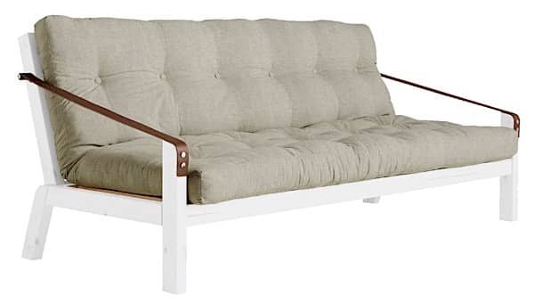 POEMS er en komfortabel og original sovesofa. Tre og futon. Hvit struktur 914...